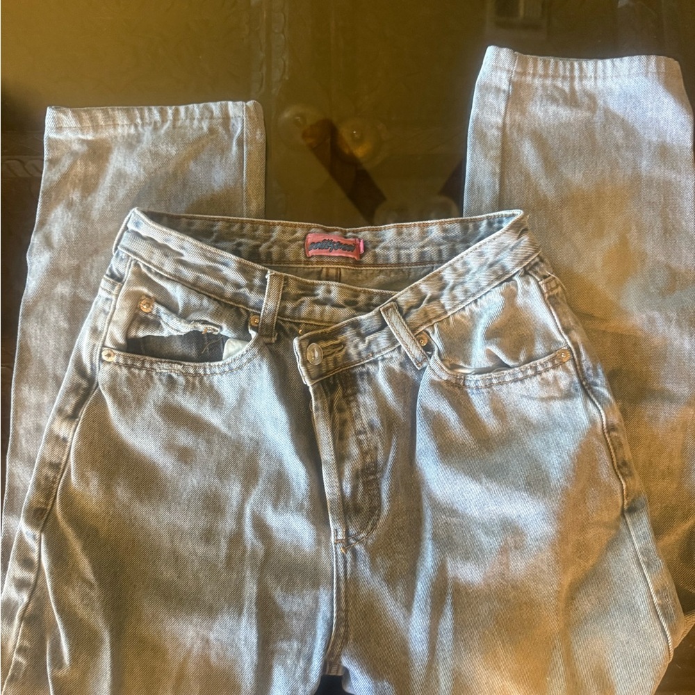 Light Blue Denim Jeans ediketd